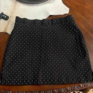 Rafaella Black Polka Dot Women's Skort